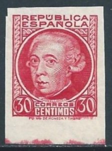 Spain #549a NH 30c Gaspar Melchor De Jovellanos Imperf.