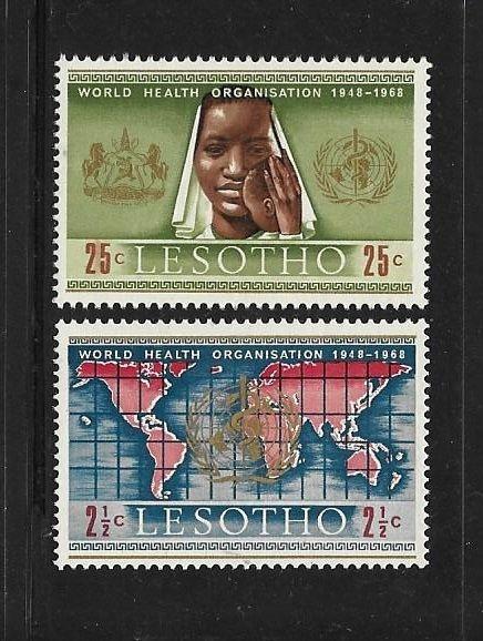 Lesotho 1968 20th anniversary of WHO Map MNH A716