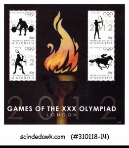 MICRONESIA - 2012 GAMES OF THE 30th OLYMPIAD OLYMPICS M/S MNH