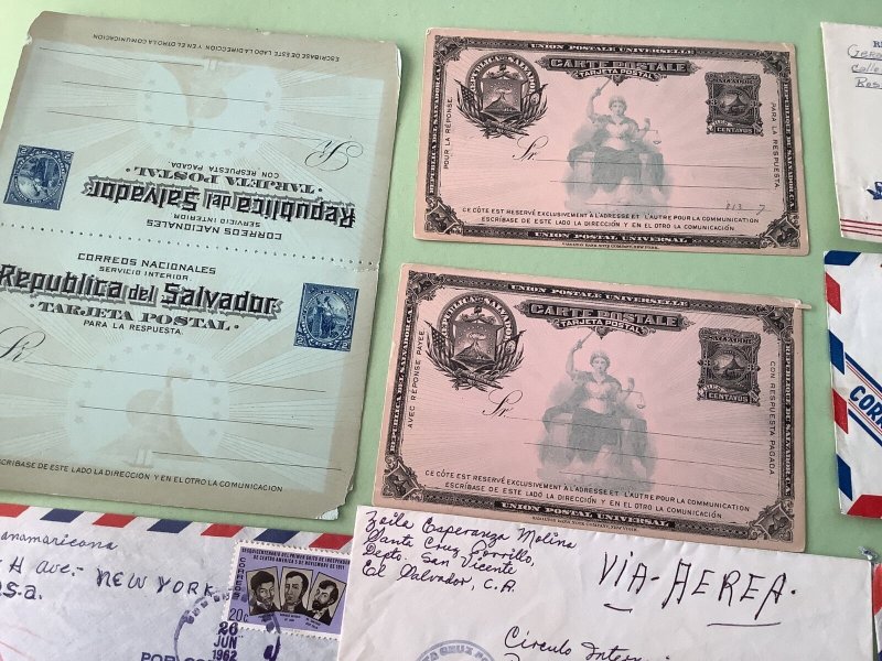 Salvador collection of 9 postal items  Ref A833