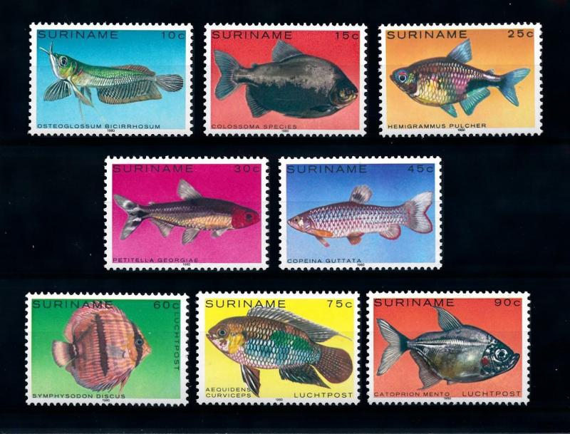 [95872] Surinam 1980 Marine Life Tropical Fish  MNH