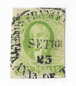 Mexico Sc #3a   2r   yellow  green   used with CDS VF
