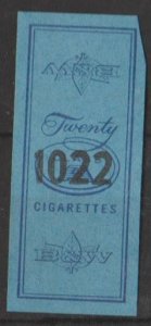 U.S. Scott #PSCBW2 1022 Cigarette Stamp - Used Single