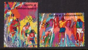 UN Geneva 289-290 Sports MNH VF