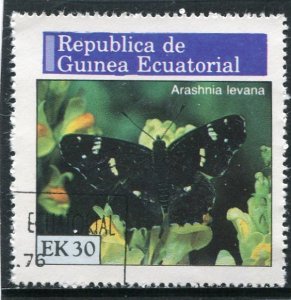 Equatorial Guinea 1976 BUTTERFLIES 1 value Perforated Fine Used VF