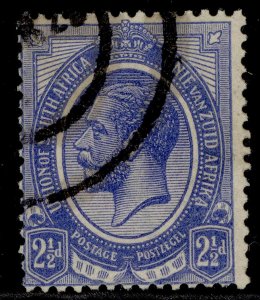 SOUTH AFRICA GV SG7, 2½d bright blue, FINE USED.