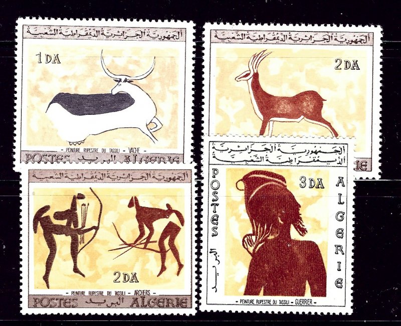 Algeria 365-68 MNH 1967 Wall Paintings   #2