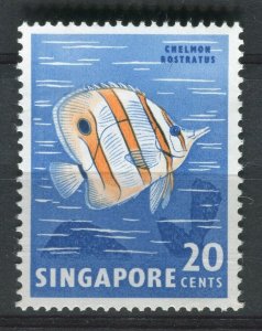 SINGAPORE; 1962 early QEII pictorial issue MINT MNH unmounted 20c. value