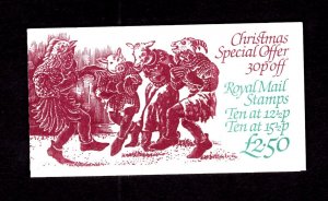 GB - #FX5 1982 £2.50 Christmas booklet  CV £5.00