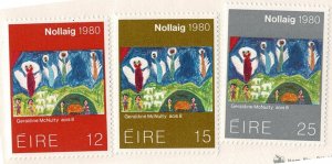 Ireland #489-91 MNH cpl set Xmas 1980