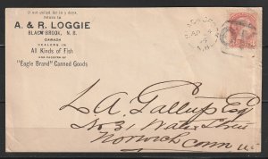 Canada #37 SQ Cover with 'OK' Fancy Cancel L679  (2319)