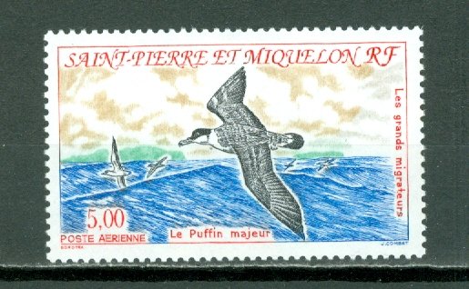 ST.PIERRE & MIQUELON  BIRDS  #C69...MNH...$2.00