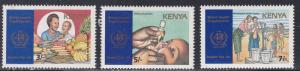 Kenya # 454-456, WHO Anniversary, NH, 1/2 Cat.