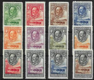 BECHUANALAND SG99/110 1932 DEFINITIVE SET MTD MINT