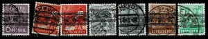 Germany 1948,Sc.#600 and more used, Posthorn Ribbon Overprint