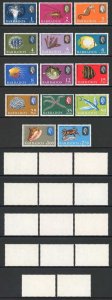 Barbados SG322/35 Set of 14 with Upright Watermark U/M  Cat 20 pounds