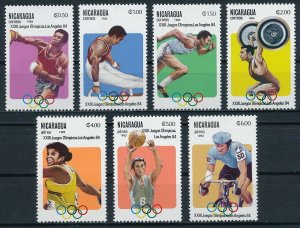 1983 Nicaragua 2346-2352 1984 Olympic Games in Los Angeles 5,50 €