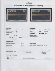 Canada Scott #613 OG MLH eGRADED With Certificate Superb 95