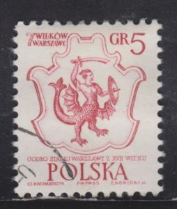 Poland 1334 Arms of Warsaw 1965