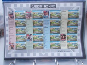 2005 Classic ITV 1995-2005 Royal Mail Smiler Sheet LS26 Superb U/M - Under Face