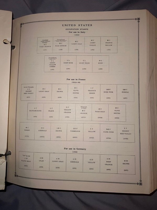 Vintage Scott International Postage Stamp Album Part II (1940-1946) NO STAMPS