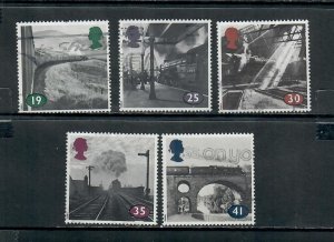 G.B 1994 COMMEMORATIVE SET RAILWAYS ISSUE , USED 060521