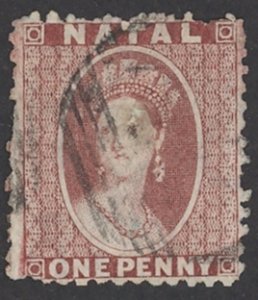 Natal Sc# 15 Used 1864 1p Queen Victoria