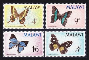 Malawi Butterflies 4v 1966 MNH SG#247-250 MI#37-40