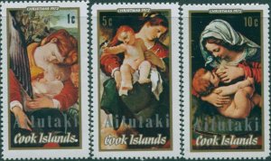 Aitutaki 1972 SG43-45 Christmas set MNH