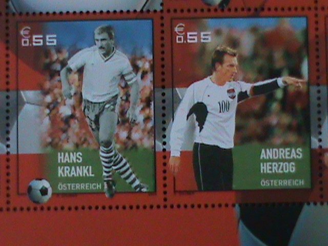 AUSTRIA-2004-SC#2948-CENTENARY OF AUSTRIAN SOCCER ASSOCIATION-MNH SHEET VF