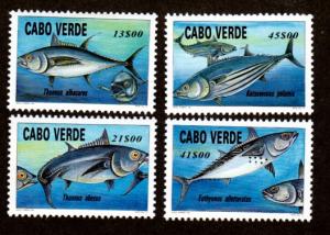  Cape Verde 718-721 Mint NH Fish!