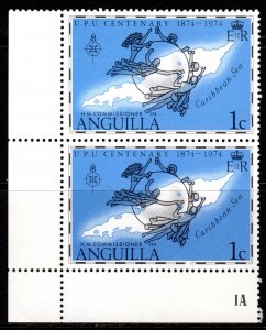 Anguilla 1974 Sc#199  UPU CENTENARY Single value in Pair  MNH