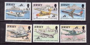 Jersey-Sc#790-5-unused NH set-Planes-Aircraft-1997-