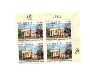 COLOMBIA 2005 UNIVERSITY OF THE ANDES ALUMNI ASSOCIATION 50TH ANNIV BLOCK MNH
