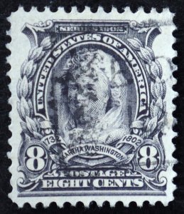 U.S. Used Stamp Scott #306 8c M Washington, Superb. A Gem!