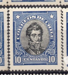 Chile 1920s Early Issue Fine Mint Hinged Shade 10c. NW-12569