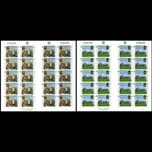 ISLE OF MAN 1980 - Scott# 174-5 Sheets-Europa NH