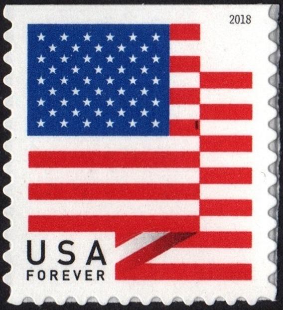 SC#5262 (50¢) U.S. Flag Booklet Single: APU (2018) SA