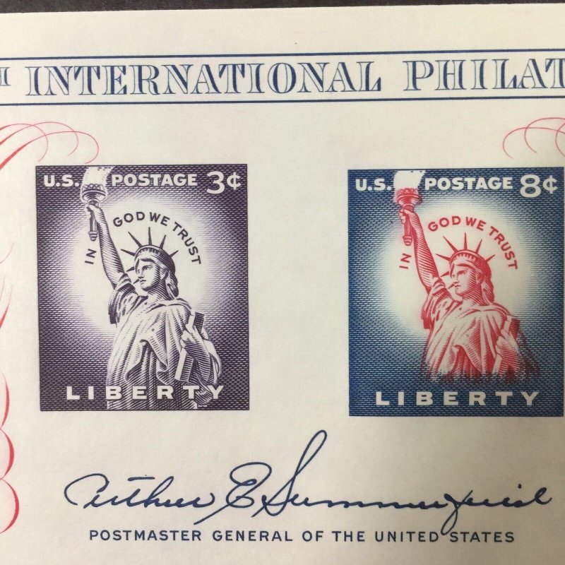US, 1075, E.F.O. OFF CENTER, 1956, MNH, VF, COLLECTION MINT NH, OG