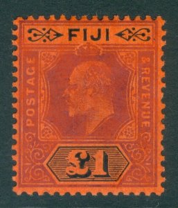 SG 124 Fiji 1906-12. A fine fresh mounted mint example CAT £300