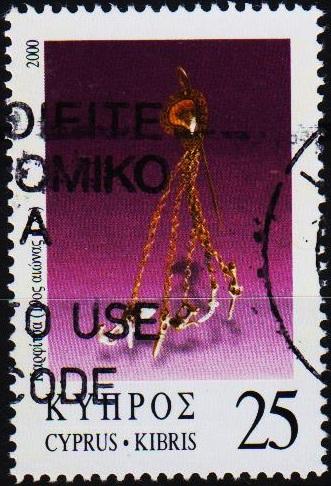 Cyprus. 2000 25c S.G.987 Fine Used