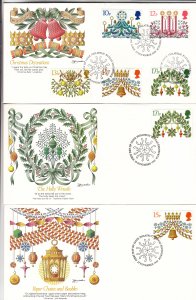 1980, Great Britain: Christmas Decorations, Grp 6, FDC (S18767)