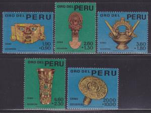 Peru B1-B5 VF-MNH set nice colors cv $ 17 ! see pic !