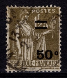 France 1934-37 Peace Definitive, Surch. 50c on 1f.25 [Used]