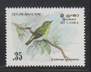 Sri Lanka,  35c White-eye (SC# 692) MNH