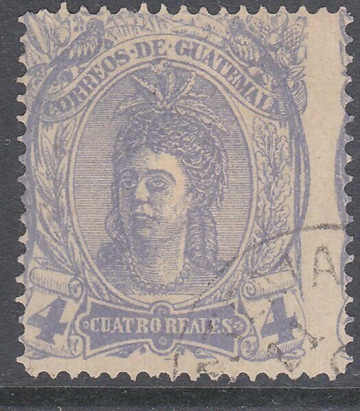 GUATEMALA  An old forgery of a classic stamp................................C932