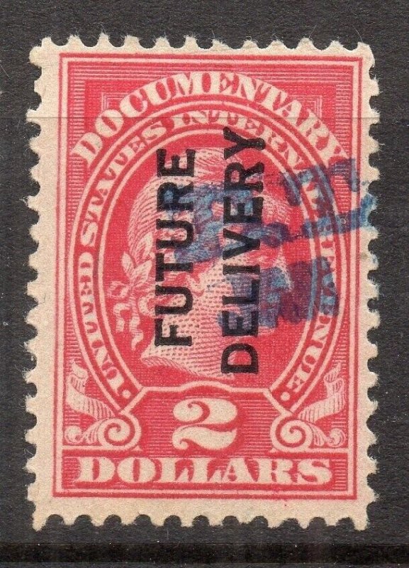 USA Early 1900s Future Delivery Revenues Fine Used $2. Optd NW-219966