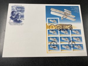 FDC 3783 First Flight Centenary First Day Of Issue On ArtCraft Cover 2003