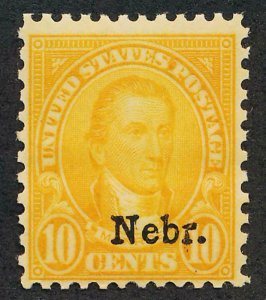 UNITED STATES 679 MINT NH FINE 10c NEBRASKA