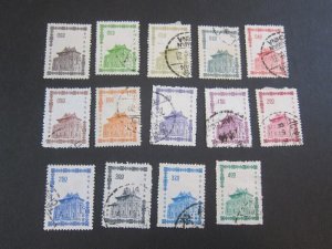 Taiwan stamp Sc 1391-1404 Building set FU